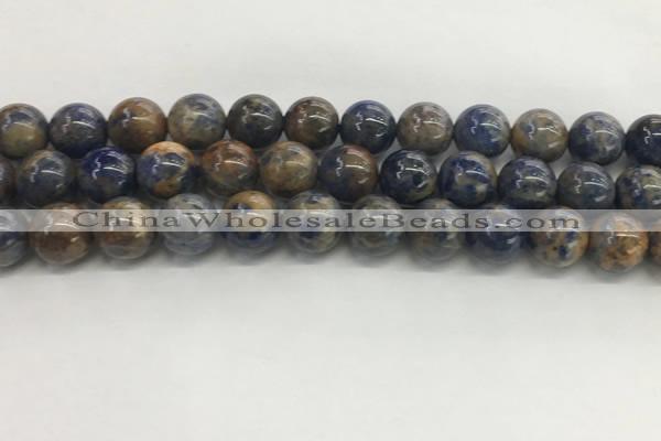 CSO834 15.5 inches 12mm round orange sodalite beads wholesale