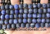 CSO842 15.5 inches 8mm round matte sodalite beads wholesale