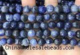 CSO848 15 inches 10mm faceted round sodalite beads wholesale