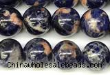 CSO920 15 inches 8mm round orange sodalite beads