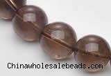 CSQ15 A grade 14mm round natural smoky quartz beads Wholesale