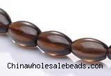 CSQ16 A grade 7*10mm rice natural smoky quartz beads Wholesale