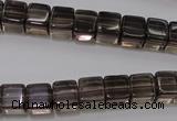 CSQ241 15.5 inches 8*8mm cube grade AA natural smoky quartz beads