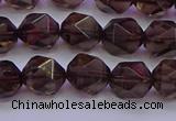 CSQ523 15.5 inches 10mm faceted nuggets smoky quartz beads