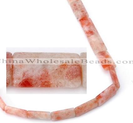 CSS07 12*20mm rectangle natural indian sunstone beads Wholesale