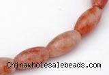 CSS08 5*12mm rice shape natural indian sunstone beads wholesale