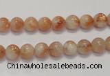 CSS15 15.5 inches 6mm round natural sunstone beads wholesale