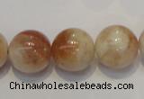 CSS20 15.5 inches 16mm round natural sunstone beads wholesale