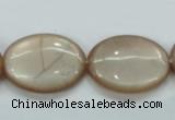 CSS206 15.5 inches 18*25mm oval natural sunstone beads