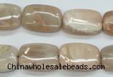 CSS212 15.5 inches 15*20mm rectangle natural sunstone beads