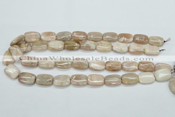 CSS212 15.5 inches 15*20mm rectangle natural sunstone beads