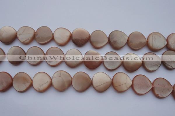 CSS240 15.5 inches 20*20mm heart natural sunstone gemstone beads