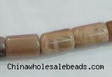 CSS253 15.5 inches 10*16mm column natural sunstone beads