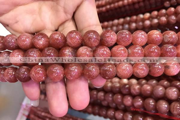 CSS304 15.5 inches 12mm round golden sunstone gemstone beads