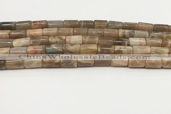 CSS400 15.5 inches 8*10mm - 8*13mm tube sunstone beads wholesale