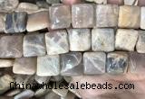 CSS425 15.5 inches 20*20mm square sunstone beads wholesale