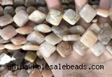 CSS431 15.5 inches 16*16mm diamond sunstone beads wholesale