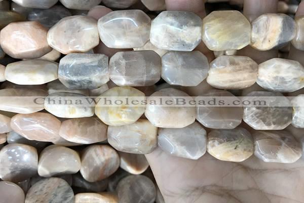 CSS445 15.5 inches 13*18mm - 16*20mm faceted freeform sunstone beads