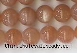 CSS704 15.5 inches 6mm round natural golden sunstone beads