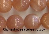 CSS711 15.5 inches 10mm round natural golden sunstone beads