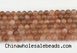 CSS753 15.5 inches 8mm round golden sunstone beads wholesale