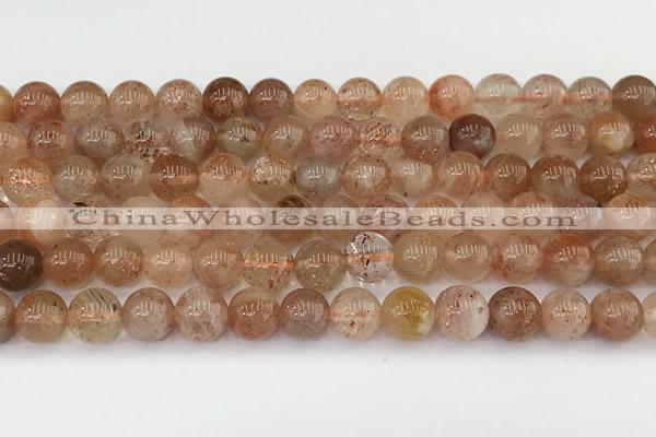 CSS762 15.5 inches 7mm round golden sunstone beads wholesale