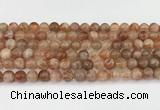 CSS763 15.5 inches 8mm round golden sunstone beads wholesale