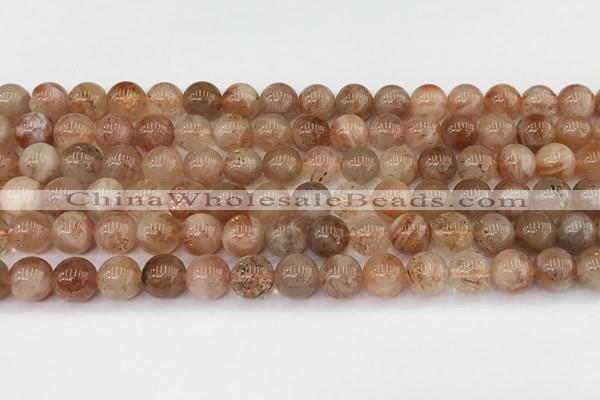 CSS763 15.5 inches 8mm round golden sunstone beads wholesale