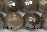 CSS813 15 inches 12mm faceted round AB-color sunstone beads
