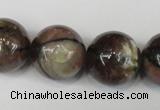 CST40 15.5 inches 20mm round staurolite gemstone beads wholesale