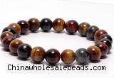 CTB06 7 inches 8mm round tiger eye stretch bracelet wholesale