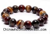 CTB07 7 inches 10mm round tiger eye stretch bracelet wholesale