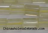 CTB104 15.5 inches 11*15mm faceted tube lemon quartz beads