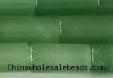 CTB1042 15 inches 8*16mm - 8*18mm tube green aventurine beads