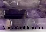 CTB1044 15 inches 8*16mm - 8*18mm tube dogtooth amethyst beads