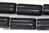 CTB1048 15 inches 8*16mm - 8*18mm tube blue goldstone beads