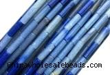 CTB1061 15 inches 4*13mm tube blue aventurine jade beads wholesale
