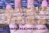 CTB255 15.5 inches 10*14mm tube natural citrine gemstone beads