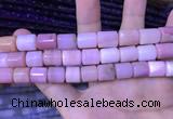 CTB256 15.5 inches 10*10mm - 10*13mm tube natural pink opal beads