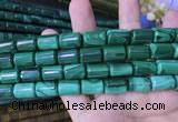 CTB260 15.5 inches 10*15mm tube natural malachite gemstone beads