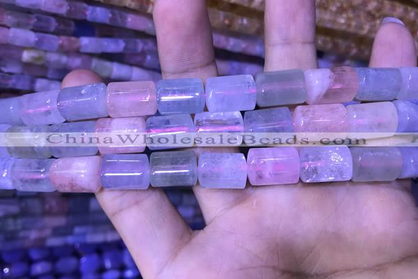 CTB262 15.5 inches 9*11mm - 9*13mm triangle natural morganite beads