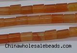 CTB303 15.5 inches 4*6mm tube red aventurine beads wholesale