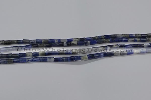 CTB306 15.5 inches 4*6mm tube sodalite beads wholesale