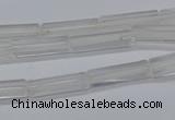 CTB310 15.5 inches 4*13mm tube white crystal beads wholesale