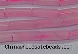 CTB311 15.5 inches 4*13mm tube rose quartz beads wholesale