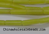 CTB323 15.5 inches 4*13mm tube lemon jade beads wholesale