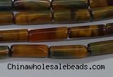 CTB352 15.5 inches 4*13mm tube tiger eye beads wholesale