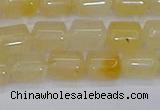 CTB701 15.5 inches 6*8mm tube yellow jade beads wholesale