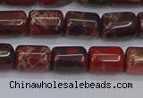 CTB710 15.5 inches 6*8mm tube poppy jasper beads wholesale