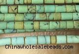 CTB802 15.5 inches 1mm tube turquoise beads wholesale